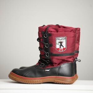 Pajar Canada Cali Winter Snow Boots Burgundy Black Waterproof Insulated W Sz 9